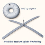 Cross Base with Water Bag – Teardrop & Feather Flag Stand